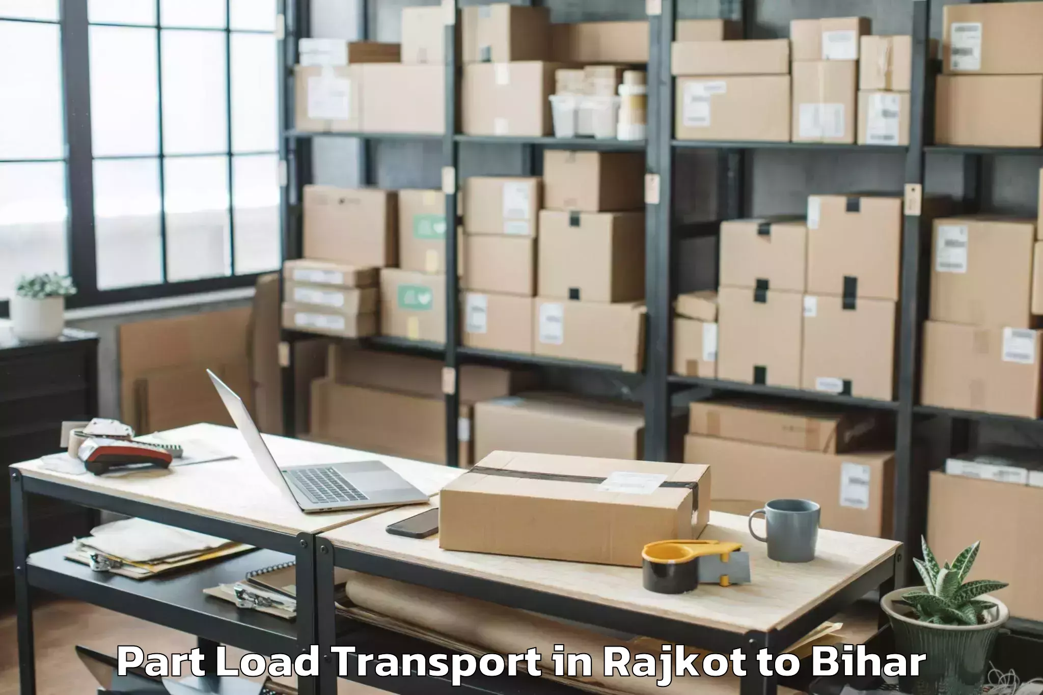 Book Rajkot to Simri Bakthiyarpur Part Load Transport Online